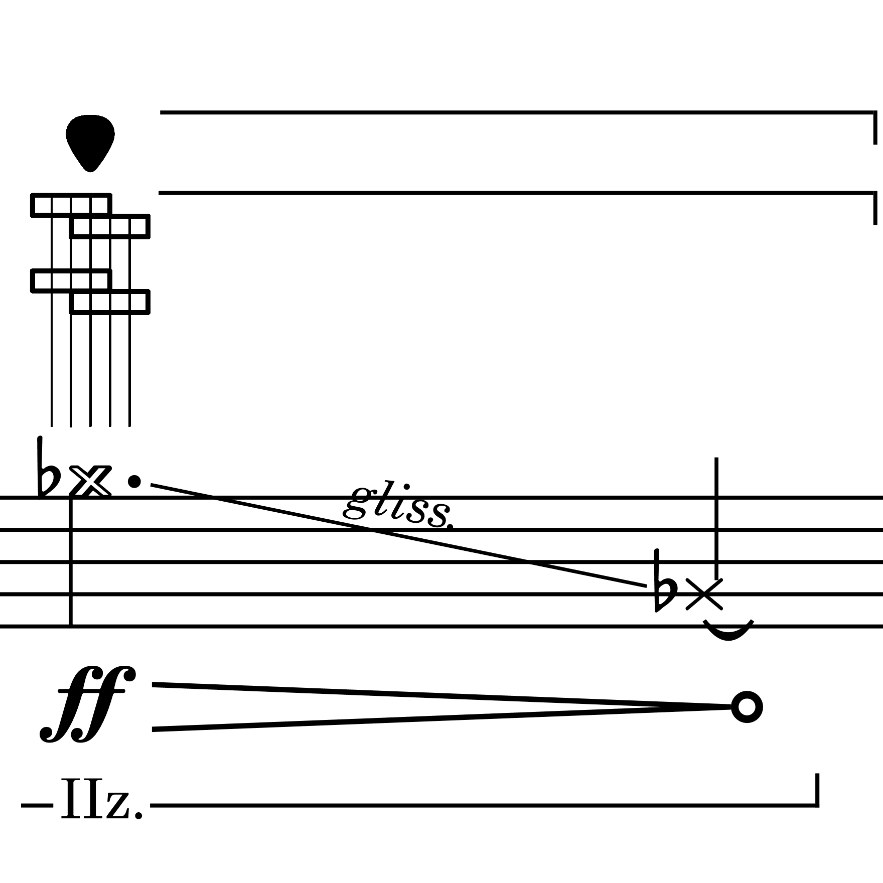 Pick on metal