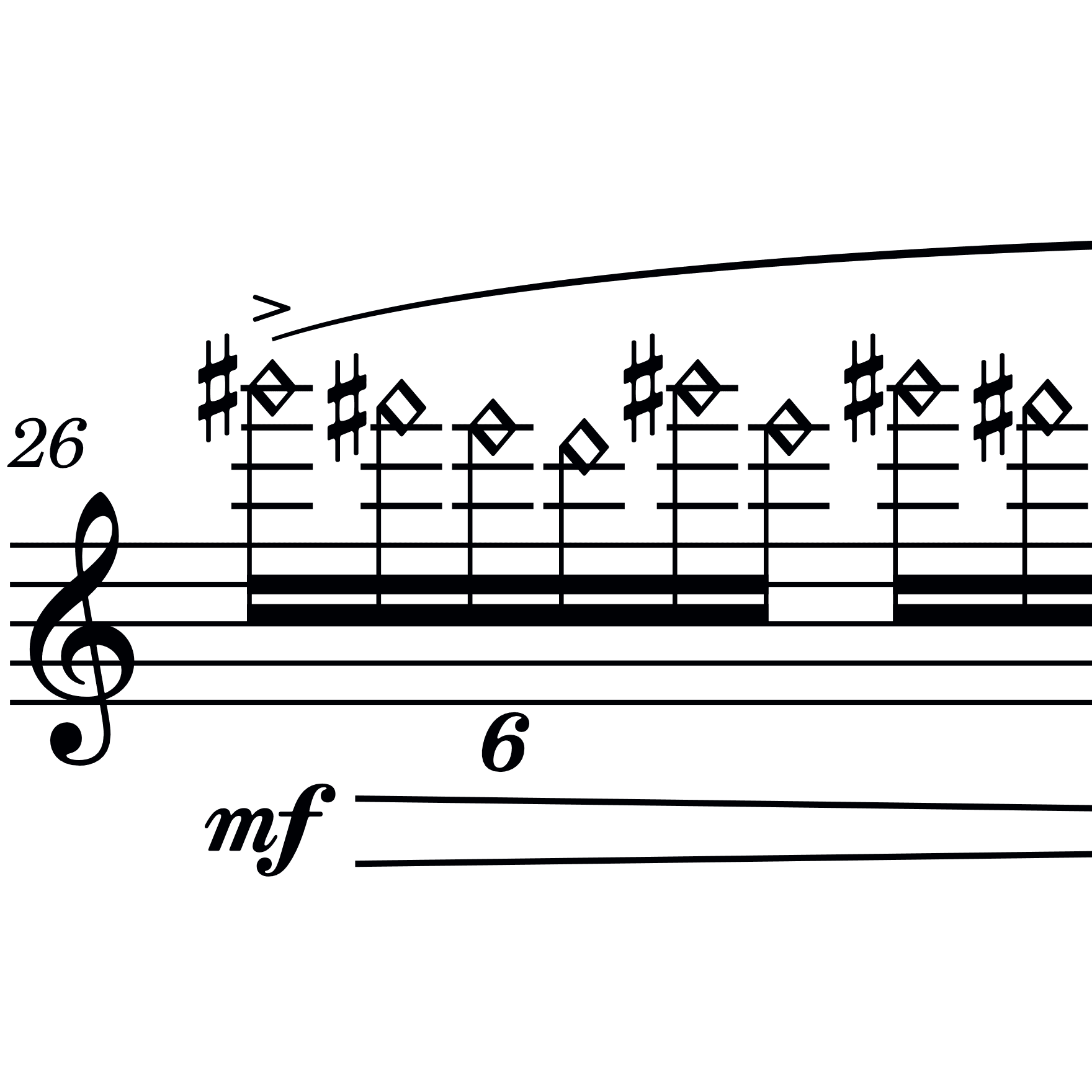 Whistle tone (closed)