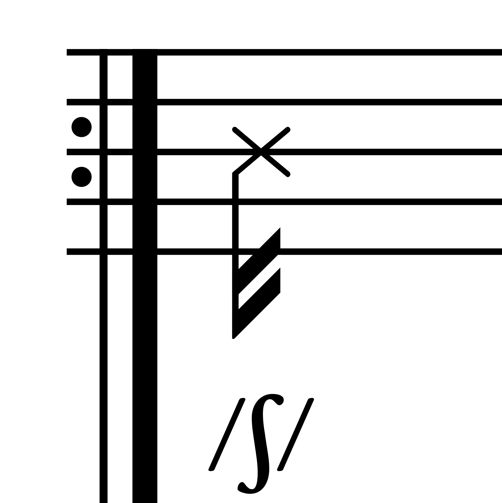 Pitchless notation