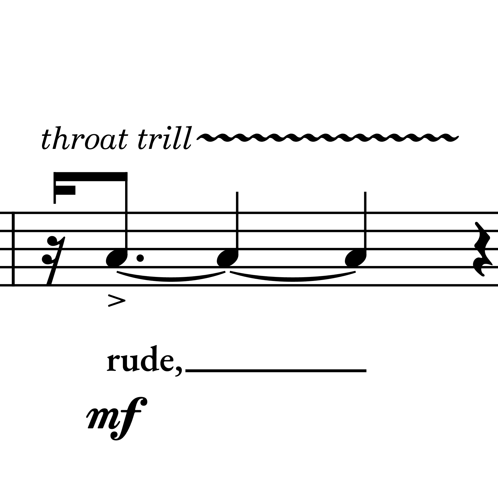 Throat trill
