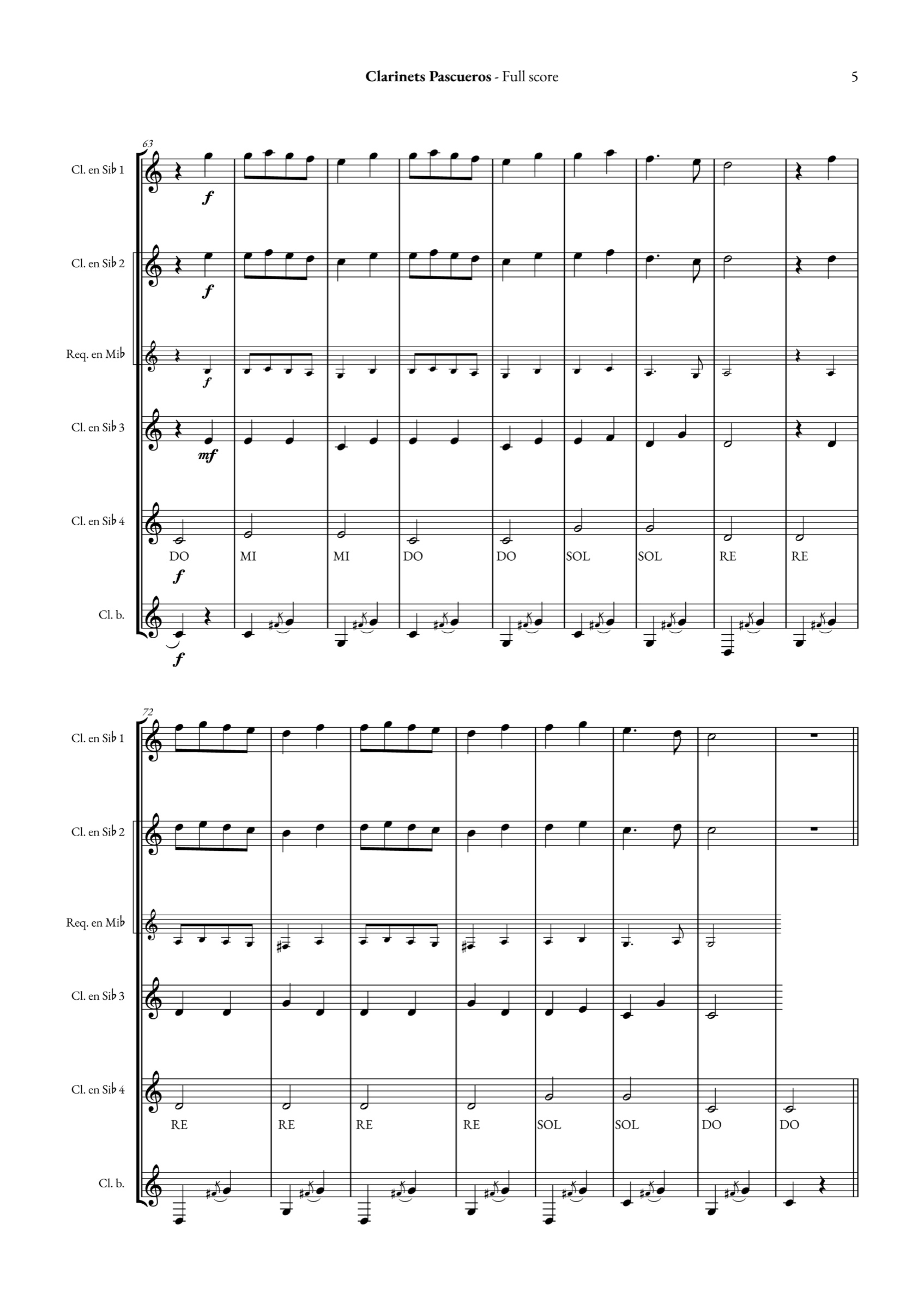 Clarinets Pascueros
